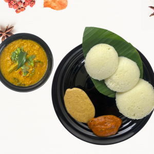 Special Idli with Samabar and Chutney