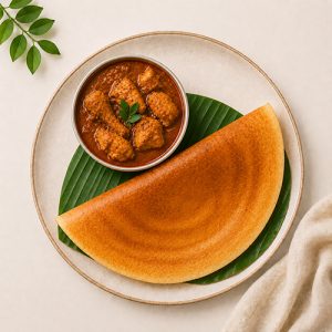 Mom's Special Chicken Curry Dosa