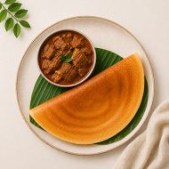 Mom's Special Mutton Curry Dosa