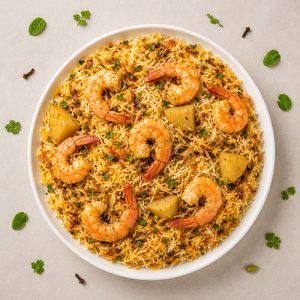 Shrimp Dum Biryani- 38Oz